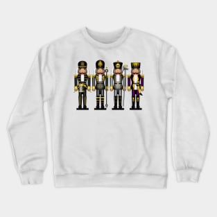 Row of Four Asexual Pride Flag Winter Nutcrackers Crewneck Sweatshirt